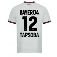 Bayer Leverkusen Edmond Tapsoba #12 Bortedrakt 2023-24 Kortermet